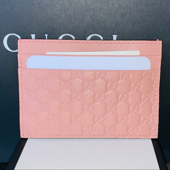 Gucci Handbags - Gucci Baby Pink Card Holder